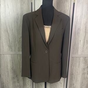 Talbots Bejeweled Sweater Tank/Jones New York Chocolate Brown Blazer Bundle
